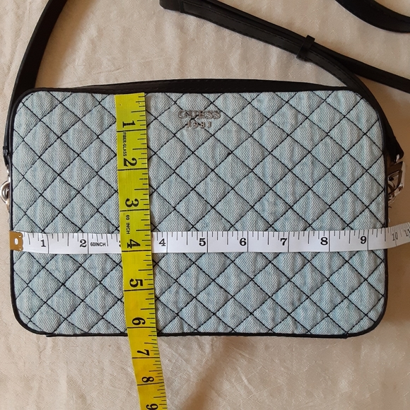 Guess denim quilted  bag - Picture 2 of 7